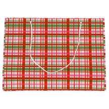Tartan Escocês Vermelho e Verde de Natal