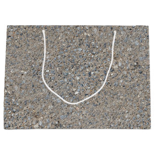 Sacola Para Presentes Grande Taupe Concrete Cement Blue Aggregate Sidewalk