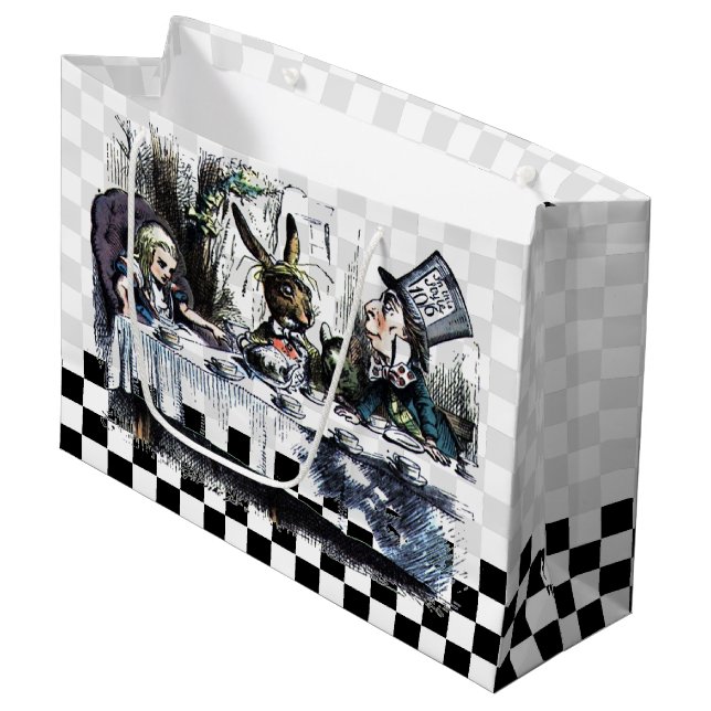 Sacola Para Presentes Grande Tea Party 2 (Frente inclinada)