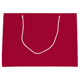 Sacola Para Presentes Grande Tecido Snowman, Vermelho Médio de Cereja