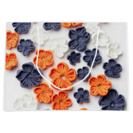 Sacola Para Presentes Grande tecidos de costura de primavera manual flores lara