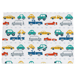 Sacola Para Presentes Grande Tema de transporte Papel de ondulação de aniversár