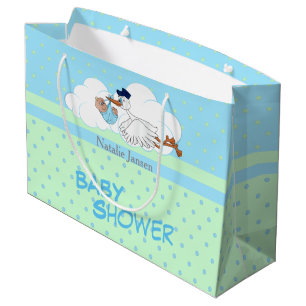 Sacola Para Presentes Grande Tempestade com um bebê bonito