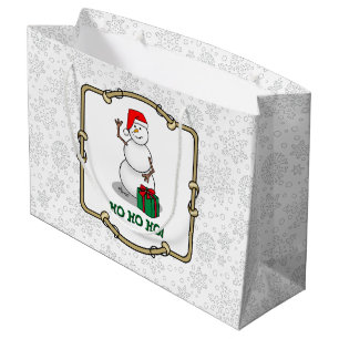 Sacola Para Presentes Grande tenda de neve