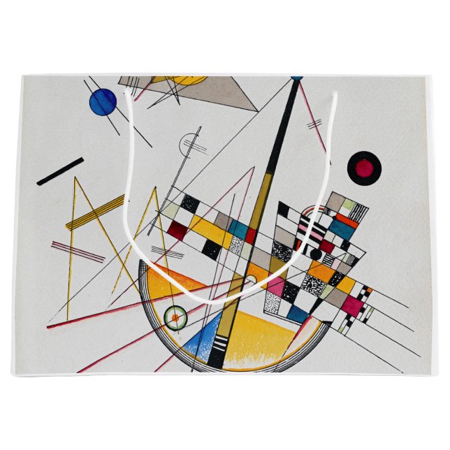 Sacola Para Presentes Grande Tensão Delicada n.o 85, Wassily Kandinsky (Frente)