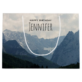 Sacola Para Presentes Grande Terra dos Alpes Foto do País