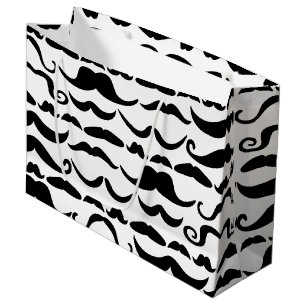 Sacola Para Presentes Grande Teste padrão do bigode