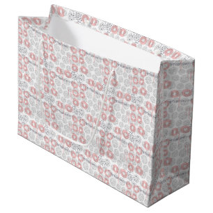 Sacola Para Presentes Grande Teste padrão do círculo das bolinhas