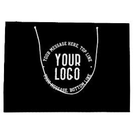 Sacola Para Presentes Grande Texto personalizável e seu logotipo ou imagem carr