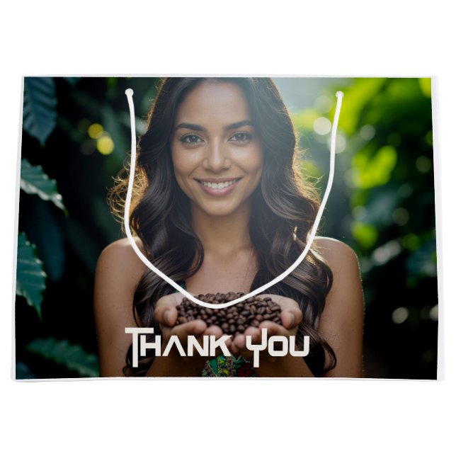 SACOLA PARA PRESENTES GRANDE THANK YOU (Frente)