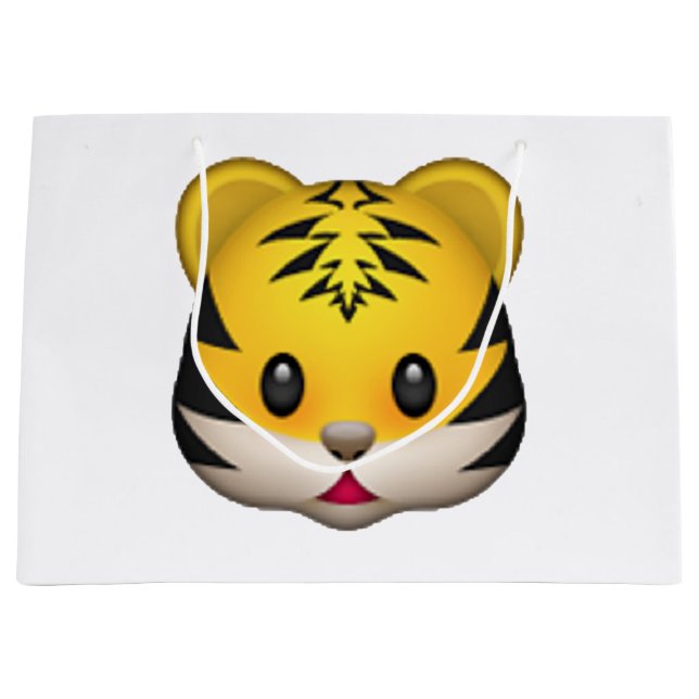 Sacola Para Presentes Grande Tiger - Emoji (Frente)