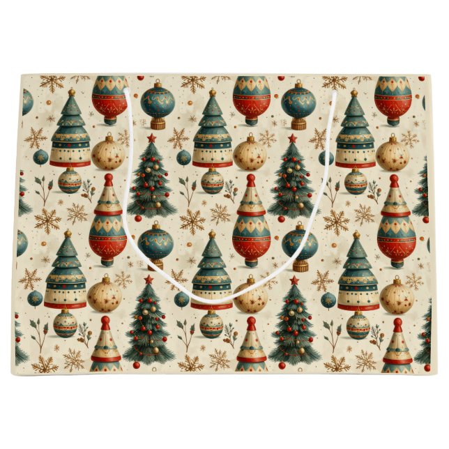 Sacola Para Presentes Grande Timeless Tree (Frente)