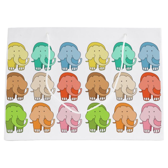Sacola Para Presentes Grande Tippy Toes Elephant (Frente)
