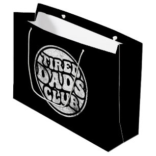 Sacola Para Presentes Grande Tired Pais Club Funny