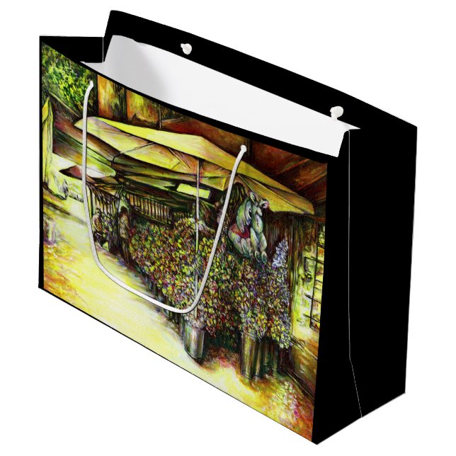 Sacola Para Presentes Grande Tomada da Posse de Ópticas (Frente inclinada)