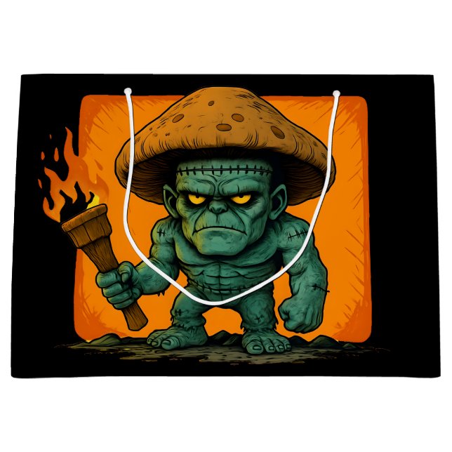 Sacola Para Presentes Grande Torch & Temper – Mushroom Beast Design (Frente)