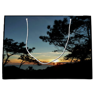 Sacola Para Presentes Grande Torrey Pine Sunset III Paisagem da Califórnia