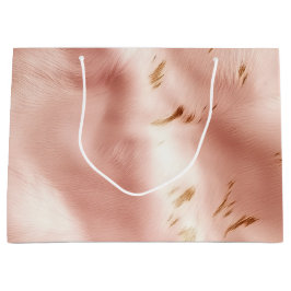 Sacola Para Presentes Grande Torta de Aniversário Rosa Western em Couro Sintéti