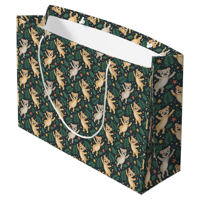 Sacola Para Presentes Grande Tote bag with a playful pattern (Criador carregado)
