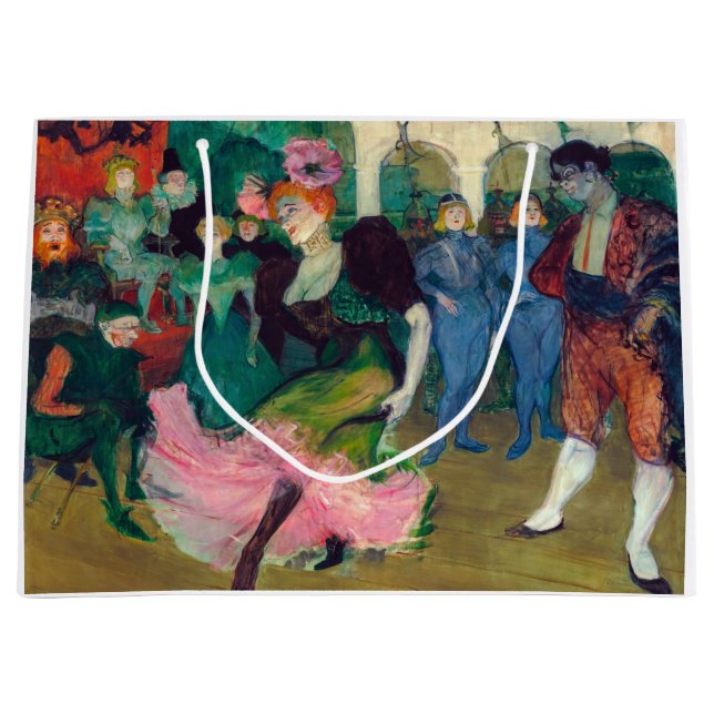 Sacola Para Presentes Grande Toulouse-Lautrec - Marcelle Lender, Dançando Boler (Frente)