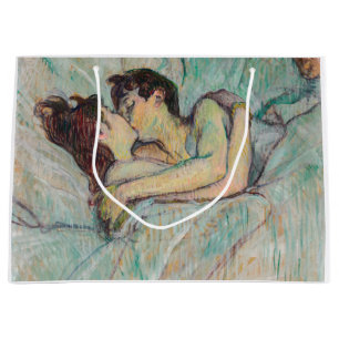 Sacola Para Presentes Grande Toulouse-Lautrec - Na Cama, O Beijo