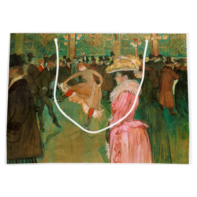 Sacola Para Presentes Grande Toulouse-Lautrec - Na Rota, A Dança (Frente)