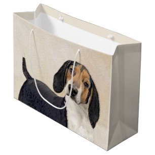Sacola Para Presentes Grande Tremendo a pintura de Walker Coonhound - Arte Orig