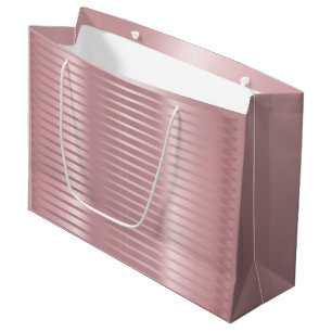 Sacola Para Presentes Grande Trendência Moderna Elegante de Modelo Dourada e br