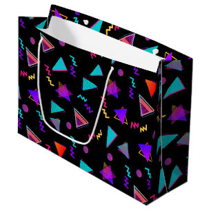 Sacola Para Presentes Grande Trendy 80s Black