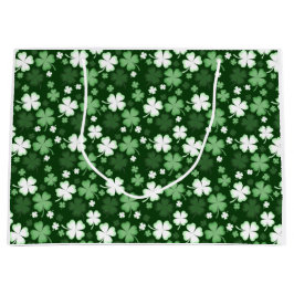 Sacola Para Presentes Grande Trevo Verde, Dia de São Patrício
