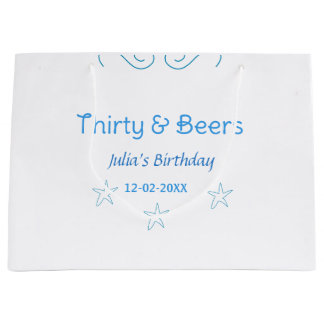Sacola Para Presentes Grande trinta e cervejas estrela azul espanhol nome de an