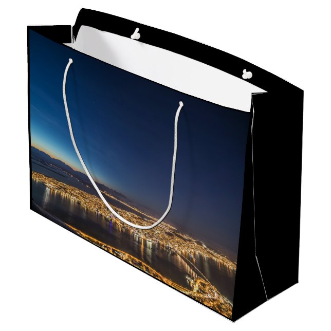 Sacola Para Presentes Grande Tromso Norway (Verso inclinado)