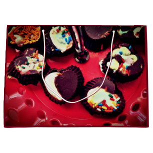 Sacola Para Presentes Grande Trufas Marshmallow