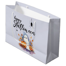 Sacola Para Presentes Grande Truque de Halloween ou Bolsa de Tratamento Grande