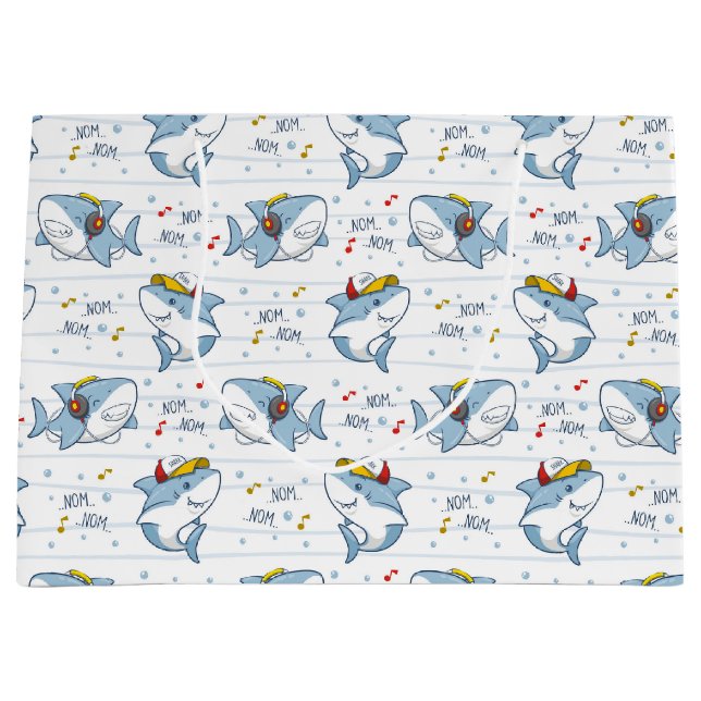 Sacola Para Presentes Grande Tubarão (Frente)