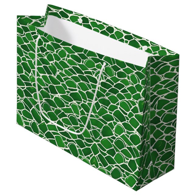 Sacola Para Presentes Grande Turtle Shell Pattern (Frente inclinada)
