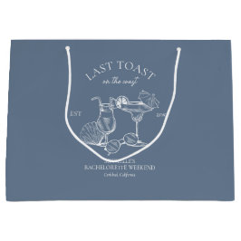 Sacola Para Presentes Grande Última Torrada na Festa de Solteira da Costa