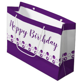 Sacola Para Presentes Grande Um Designer Polka-Dot Birthday