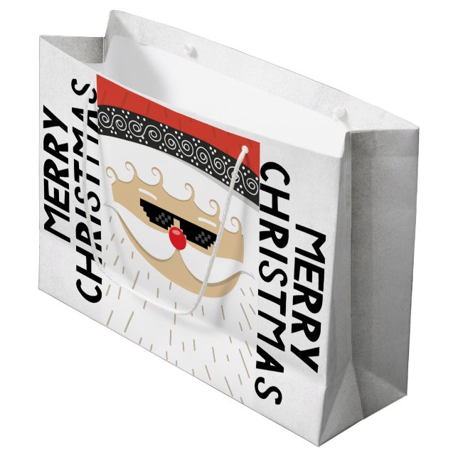 Sacola Para Presentes Grande Um Excelente vermelho e branco para um presente de (Frente inclinada)