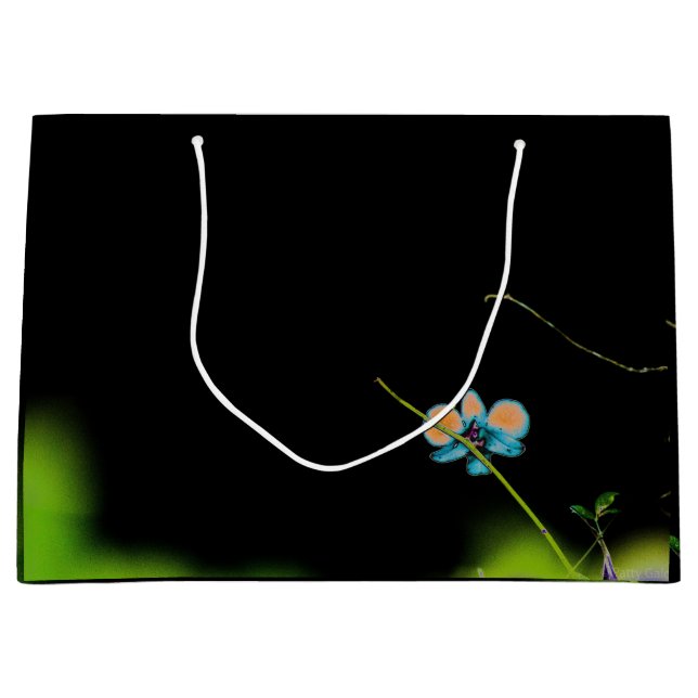 Sacola Para Presentes Grande Uma Bolsa de Presente de Orquídea (Frente)