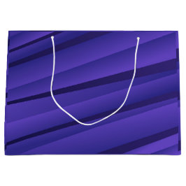 Sacola Para Presentes Grande Uma bolsa de presente roxa com um padrão abstrato 