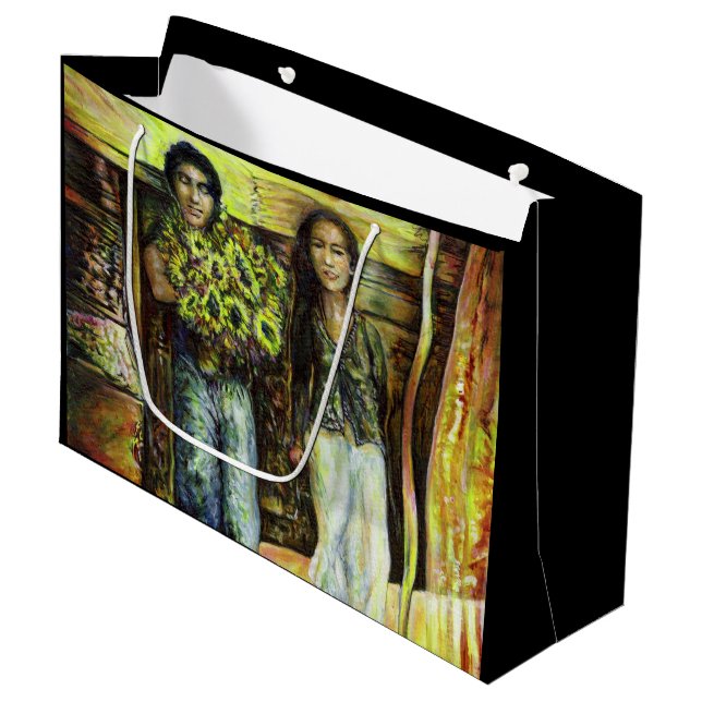 Sacola Para Presentes Grande Uma Fase de ChapeI Sistina de um ChaIIenge (Frente inclinada)