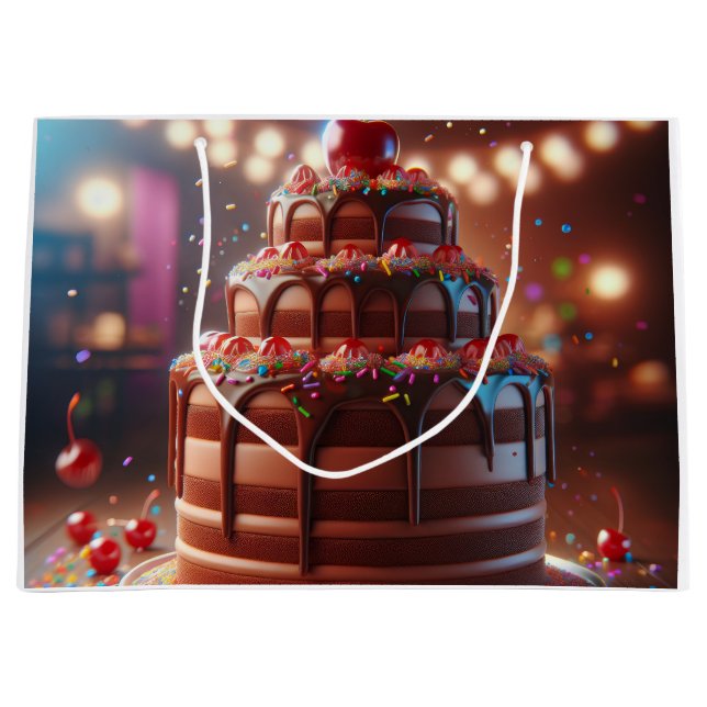 Sacola Para Presentes Grande Uma Sinfonia de Doçura (Frente)