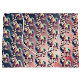 Sacola Para Presentes Grande Unicorn Gift Bag