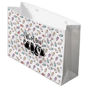 Sacola Para Presentes Grande Uw Pessoas Engraçadas Gatos Pretos
