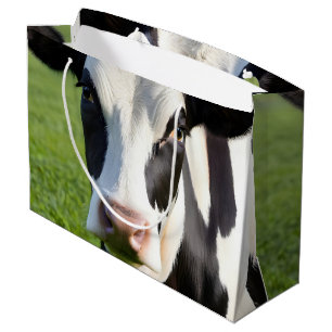 Sacola Para Presentes Grande Vaca Holstein