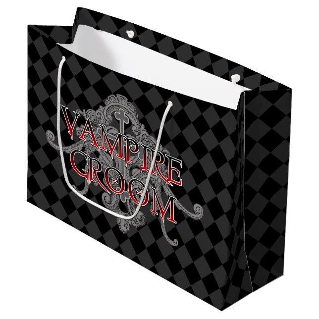Sacola Para Presentes Grande Vampire Groom (Frente inclinada)
