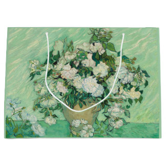 Sacola Para Presentes Grande Van Gogh Rosa Green White