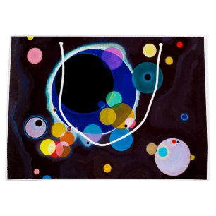 Sacola Para Presentes Grande Vários Círculos, Wassily Kandinsky