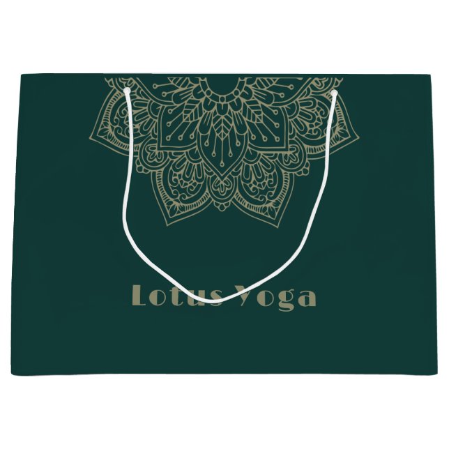 Sacola Para Presentes Grande verde (Frente)